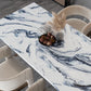 VaryPaper Navy Blue and White Marble Contact Paper