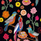 VaryPaper Vintage Parrot Floral Wallpaper