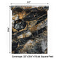 VaryPaper Black and Gold Marble Marble Contact Paper