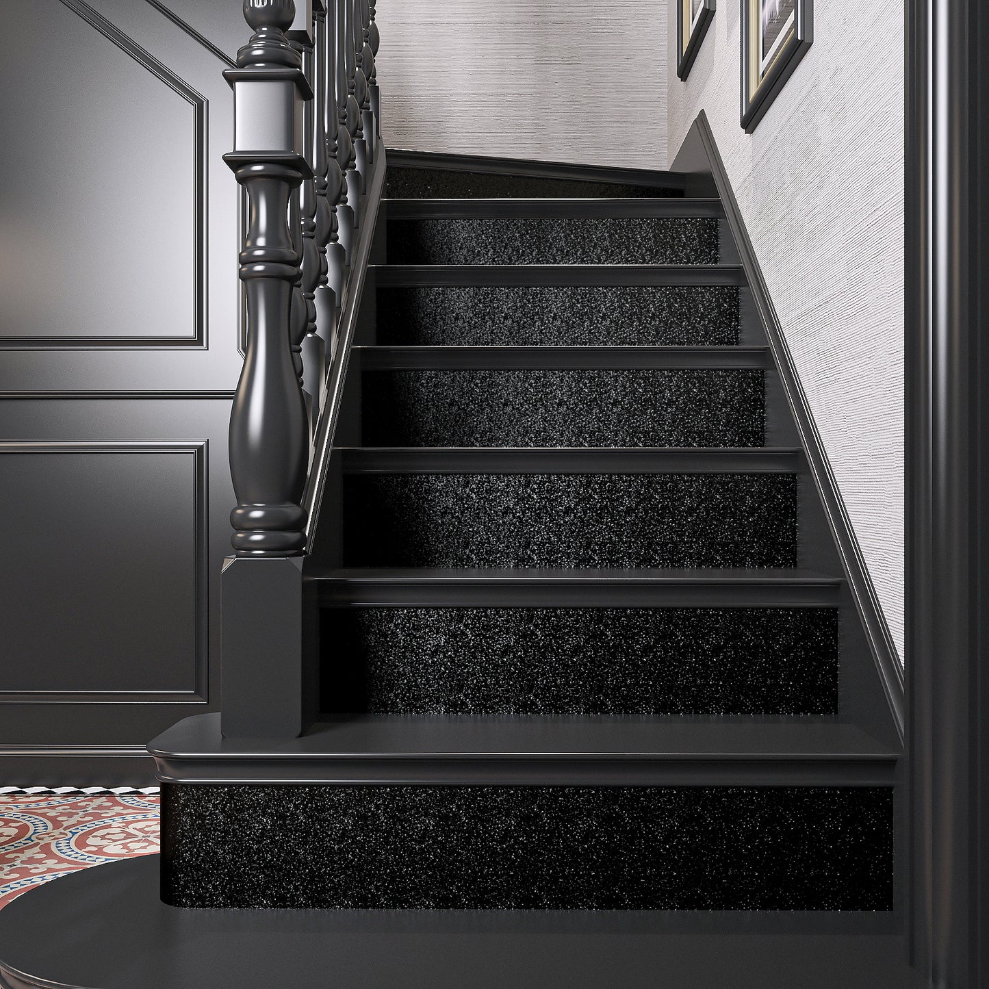 VaryPaper Black Chunky Glitter Wallpaper