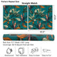 VaryPaper Exotic Teal Blue Leaf Tropical Wallpaper