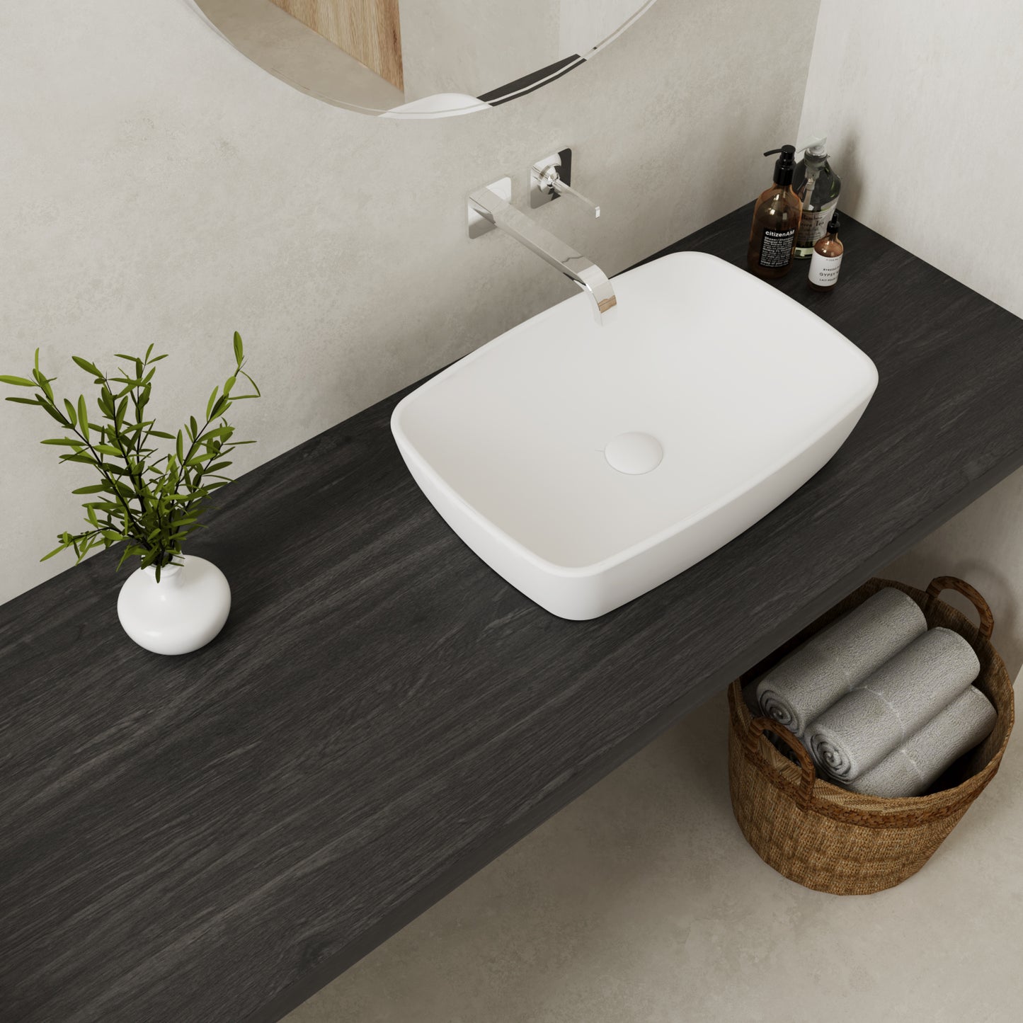 VaryPaper Dark Grey Brown Wood Contact Paper