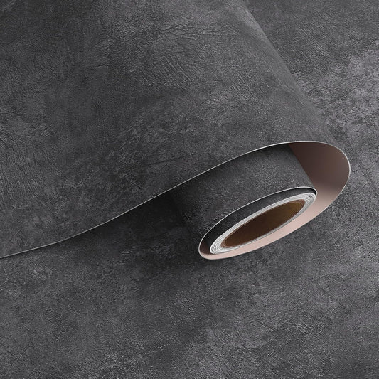 VaryPaper Dark Grey Concrete Wallpaper