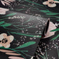VaryPaper Black Green Pink Floral Wallpaper