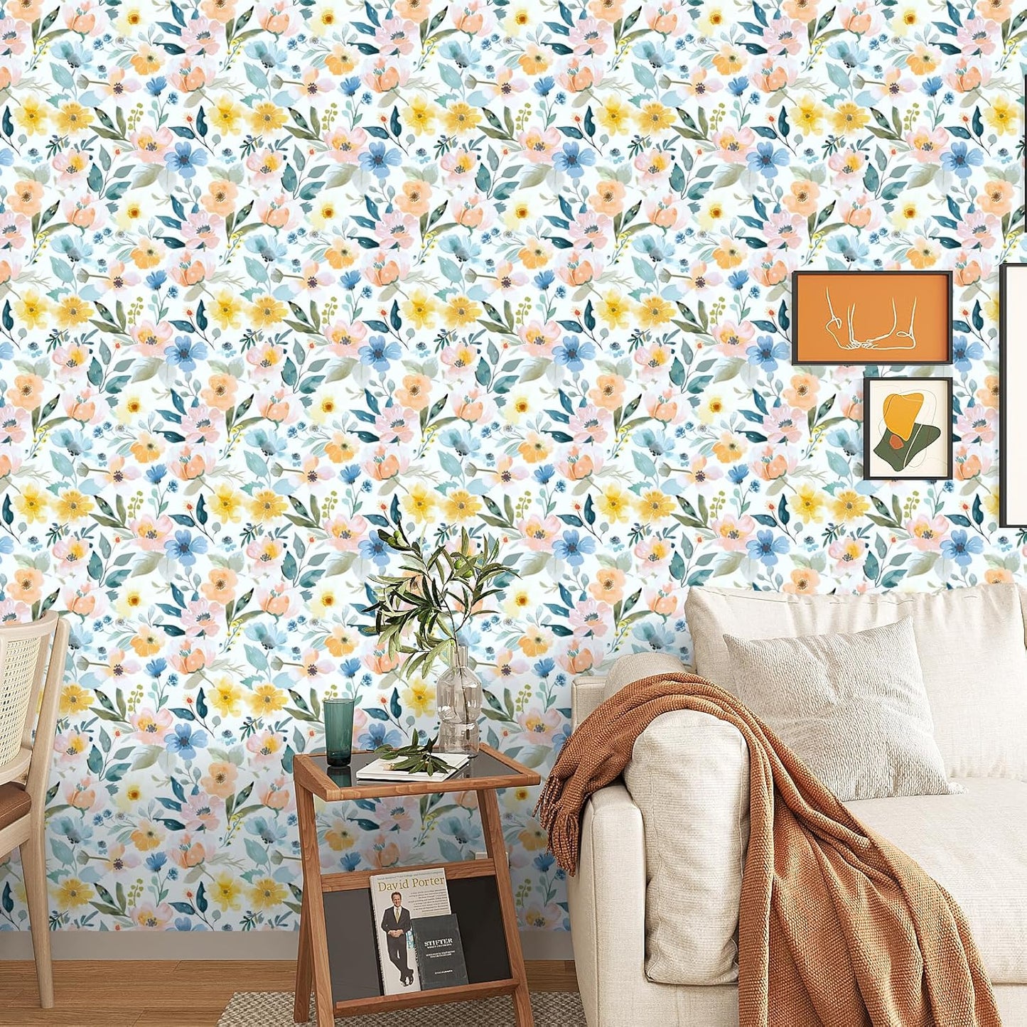VaryPaper Cute Watercolor Floral Wallpaper