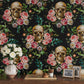 VaryPaper Vintage Floral Skull Gothic Floral Wallpaper
