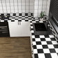 VaryPaper Thick Black and White Checkered Wallpaper