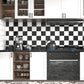 VaryPaper Thick Black and White Checkered Wallpaper