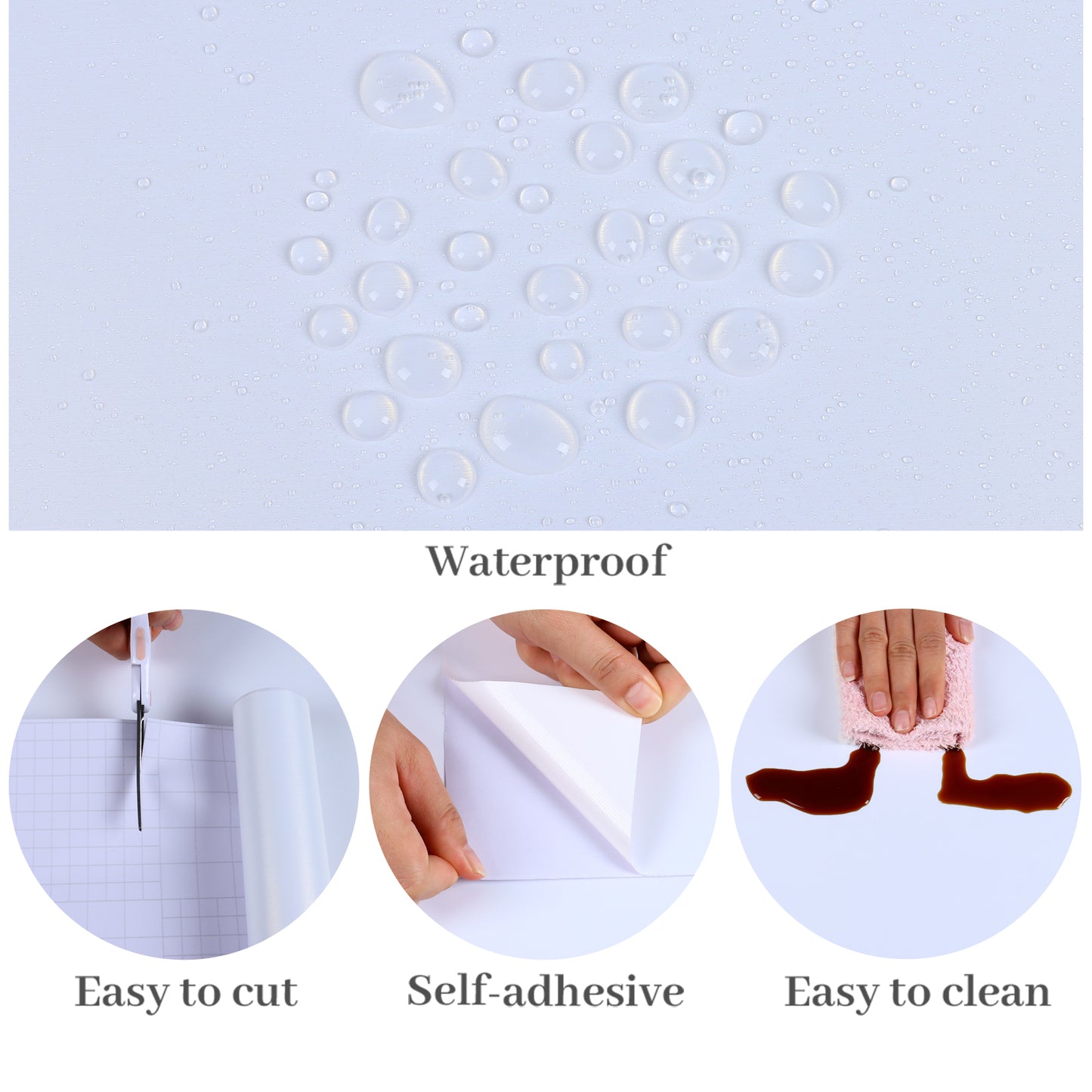 VaryPaper Lustre White Brushed Stainless Steel Contact Paper