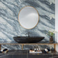 VaryPaper Glossy Blue Grey Marble Contact Paper