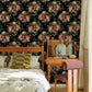 VaryPaper Vintage Floral Skull Gothic Floral Wallpaper