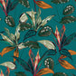 VaryPaper Exotic Teal Blue Leaf Tropical Wallpaper
