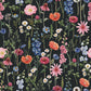 VaryPaper Dark Wildflower Floral Peel and Stick Wallpaper