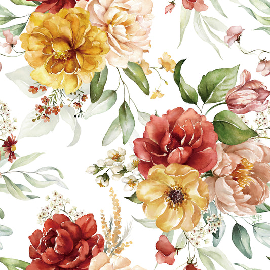 VaryPaper Petunia Butterfly Peony Wallpaper