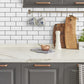 VaryPaper Glossy White Brick Wallpaper