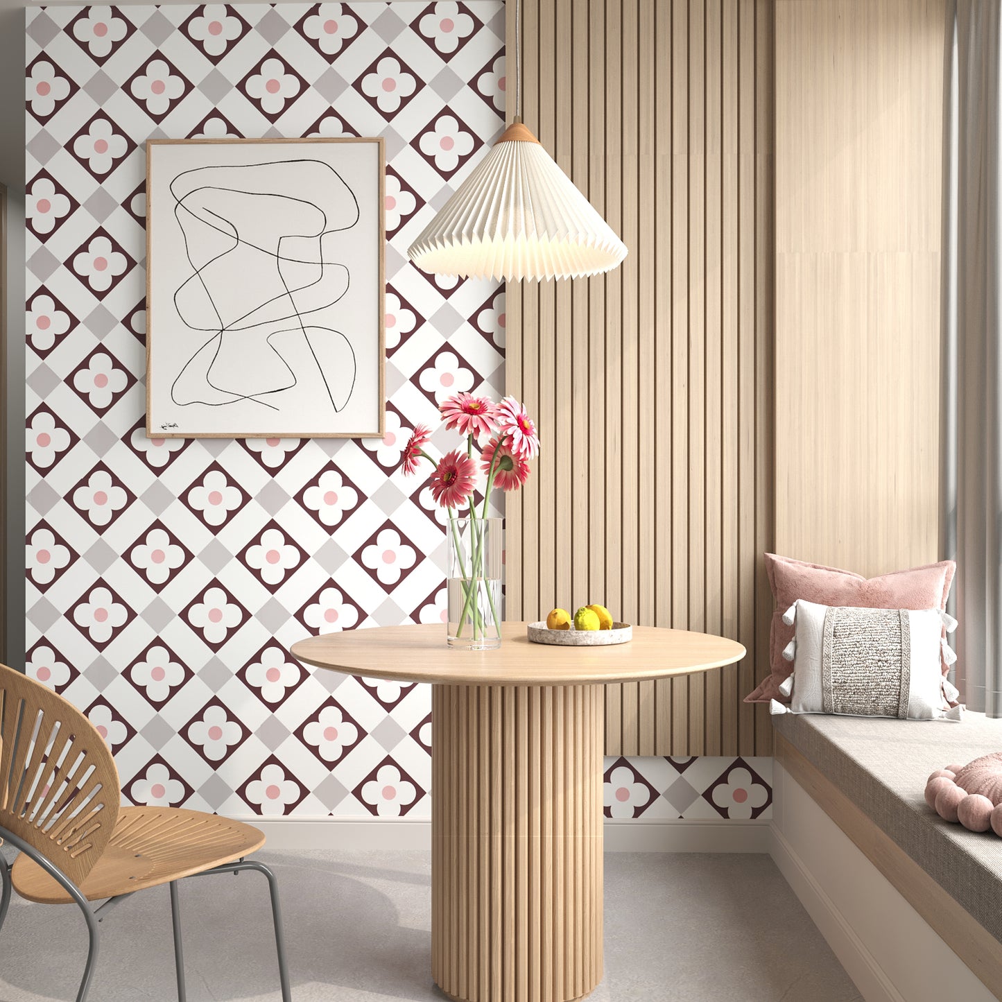 VaryPaper Brown Geometric Wallpaper
