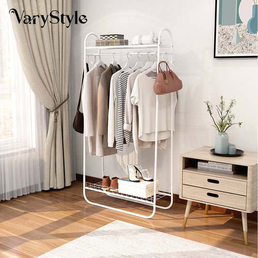 VaryStyle Metal Clothing Hanger with Shelves