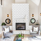 VaryPaper Glossy White Brick Wallpaper