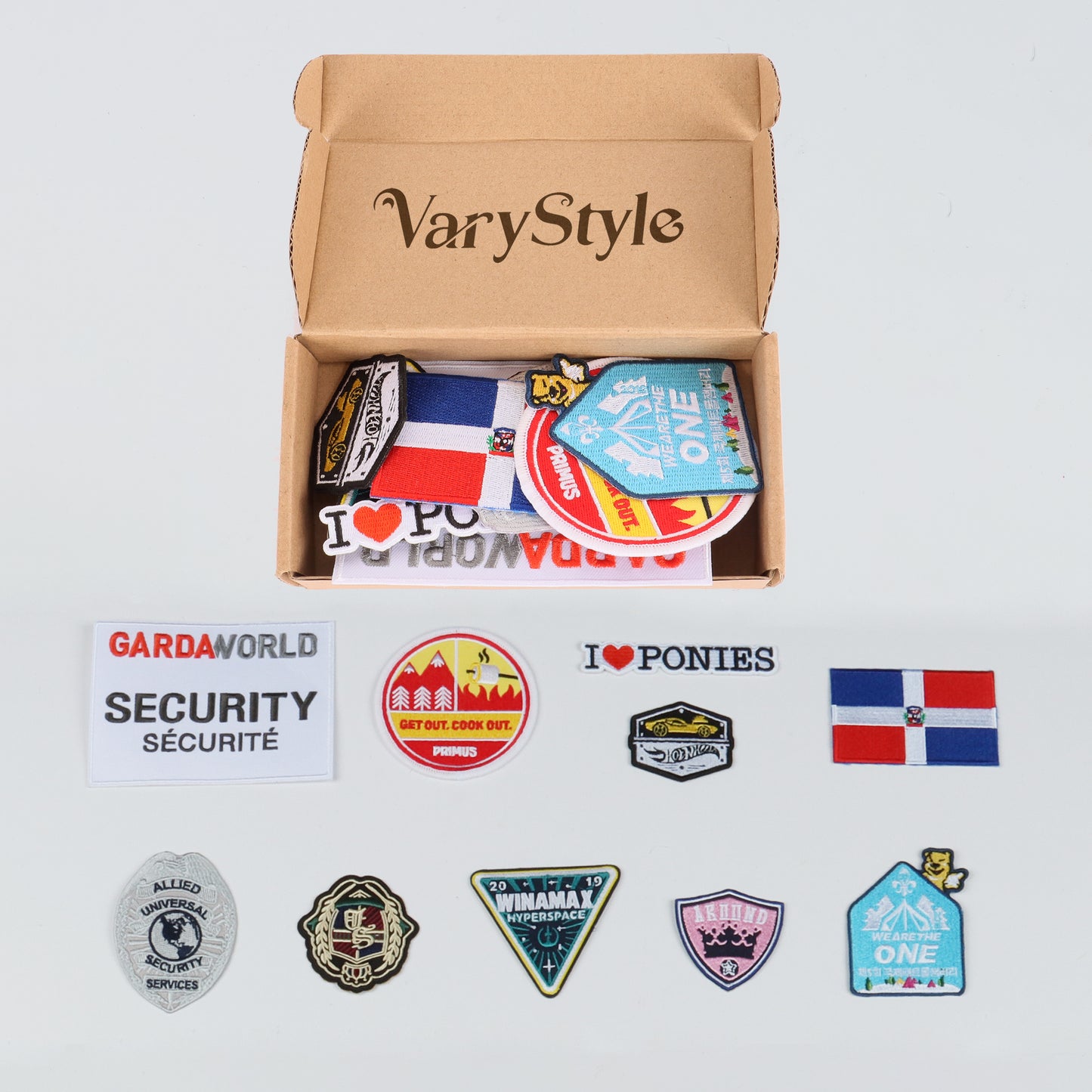 VaryStyle Embroidered Badge Accessories 10 PCS