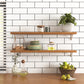 VaryPaper Glossy White Brick Wallpaper