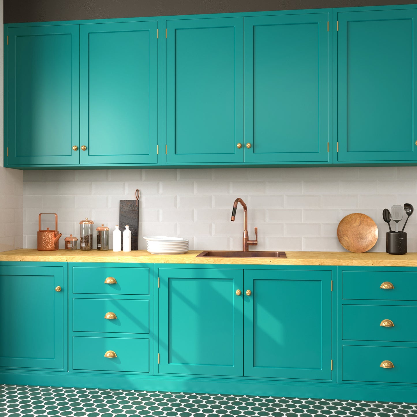 VaryPaper Thick Teal Blue Wallpaper