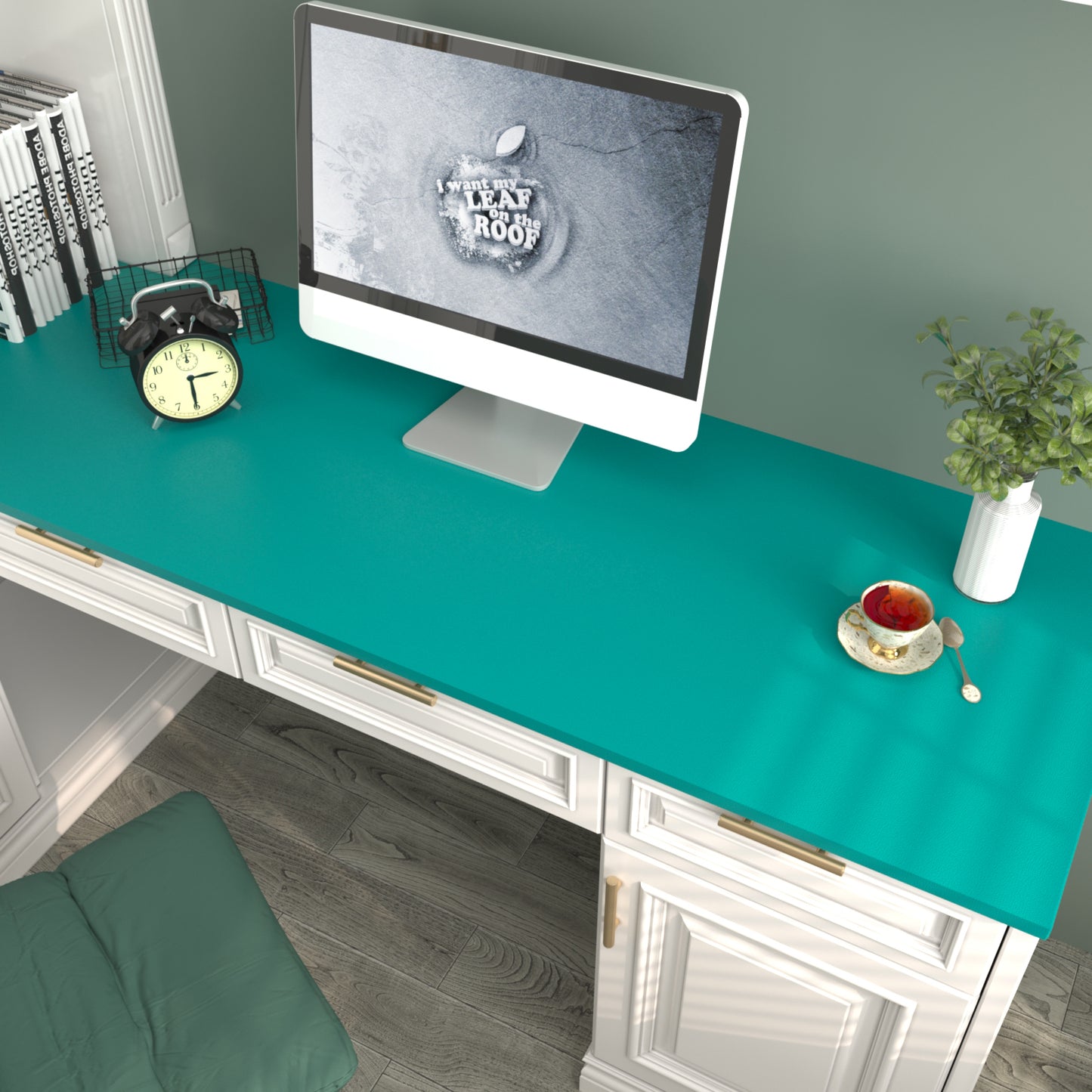 VaryPaper Thick Teal Blue Wallpaper