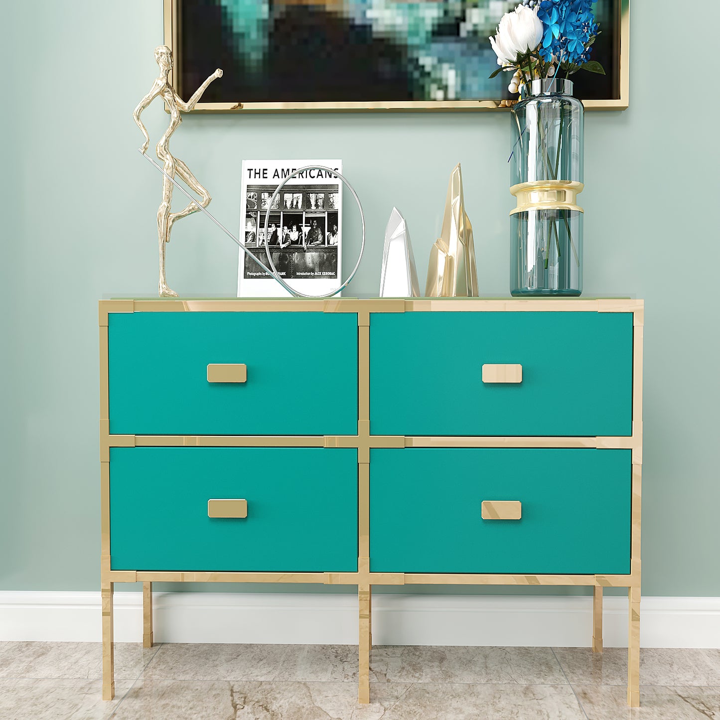 VaryPaper Thick Teal Blue Wallpaper