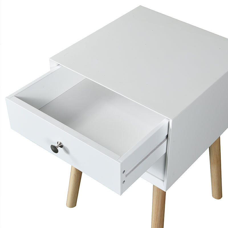 VaryStyle White Nordic Style Nightstand